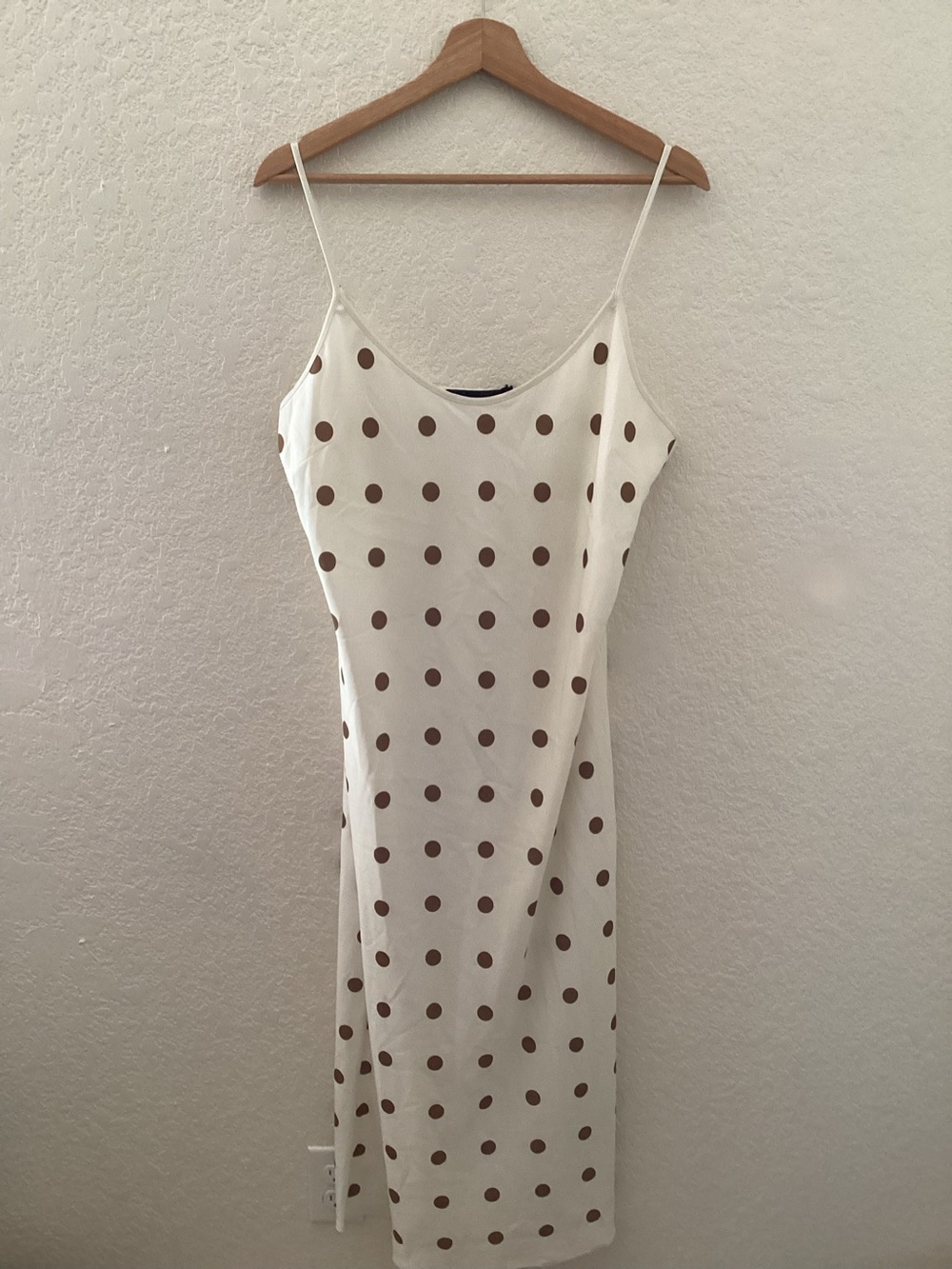 JENNI KAYNE Slip Dress in Caramel Polka Dot Brand New - Picture 4 of 7